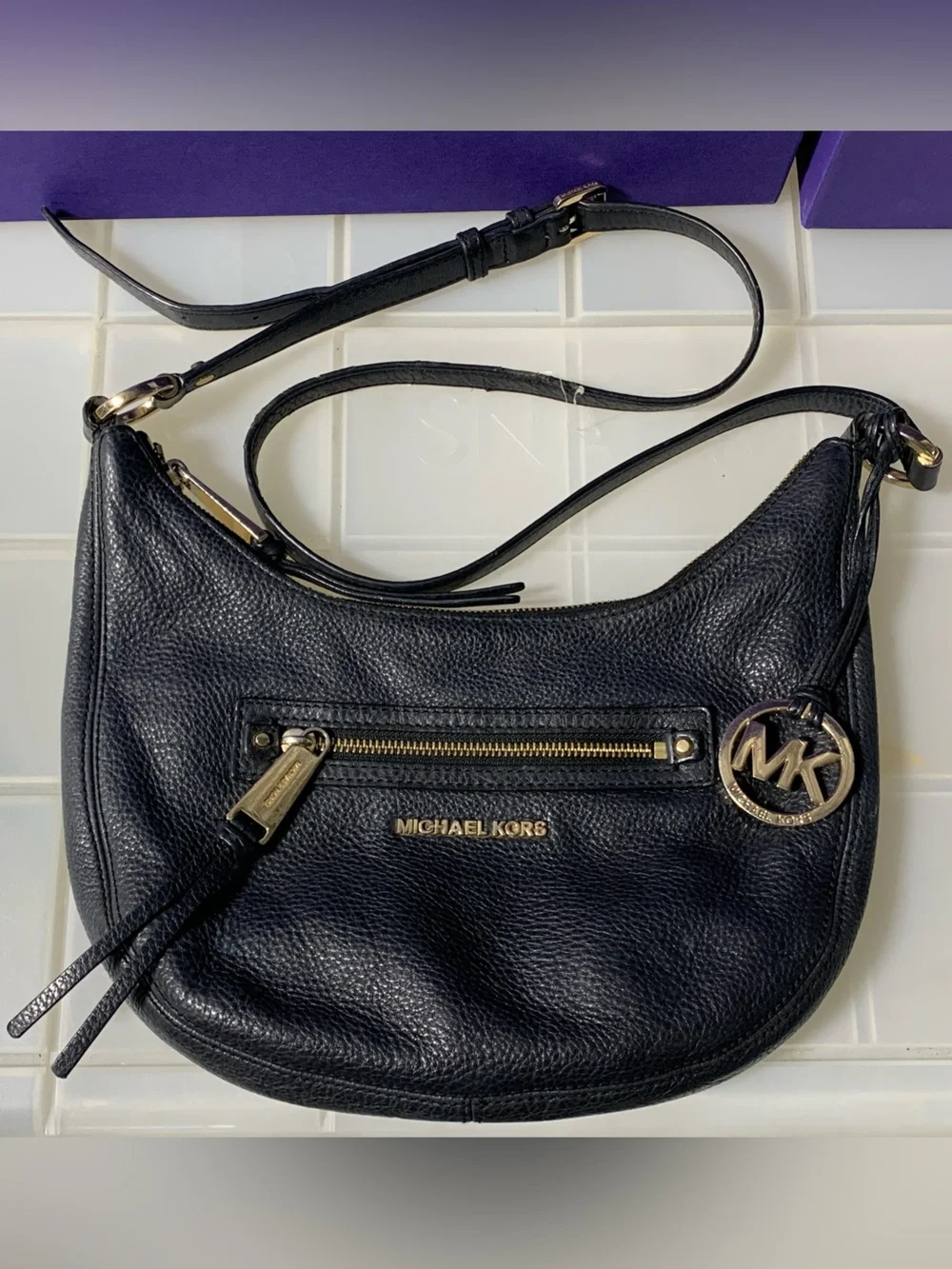 MICHAEL KORS Black Bag Bundle  — Travel Tote, Crossbody Hobo, Sloan Shoulder Bag